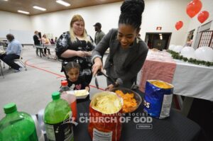 Snacks and soda were also served throughout the night.