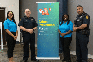 ASEZ students in Newport News host a Crime Prevention Forum at Old Dominion University.
