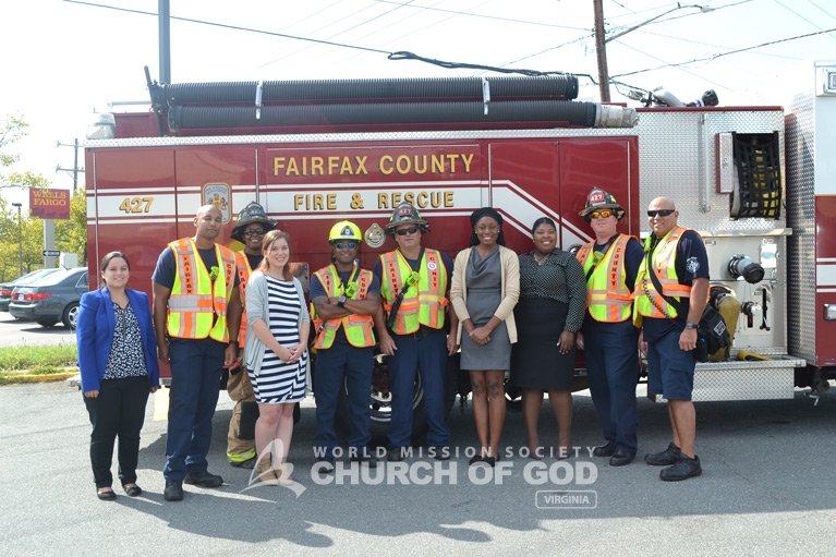 world mission society church of god virginia burke volunteers deliver home made meals firefighters 