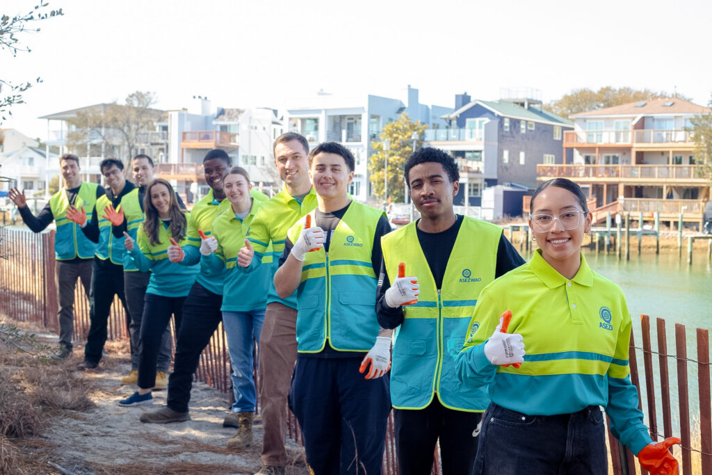 shoreline erosion prevention with sand fences in Virginia Beach
