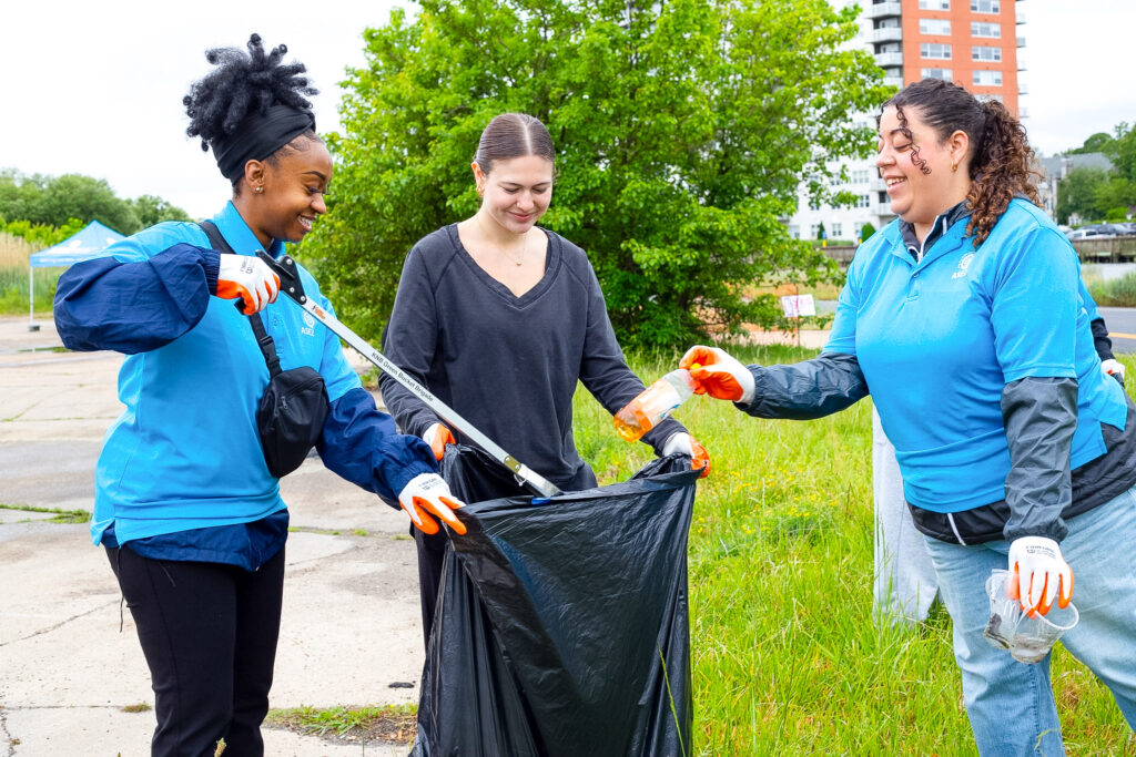 ASEZ group collecting litter to protect marine life at Haven Creek Norfolk