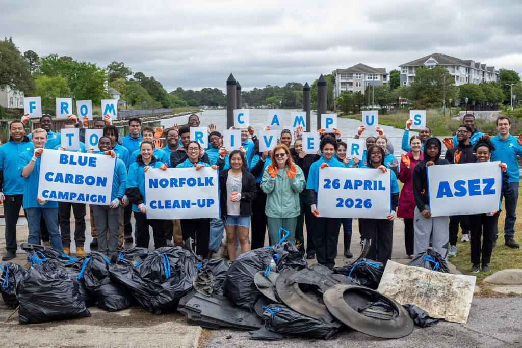 Community volunteers restoring waterfront at Haven Creek Boat Ramp Norfolk